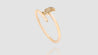 18K Yellow Gold Diamond Chakoch Head Bangle Bracelet