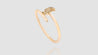 [Pre-Order] 18K Yellow Gold Diamond Chakoch Head Bangle Bracelet (17-20)