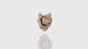 14K Yellow Gold Diamond Rose Pendant