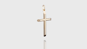 10K Yellow Gold Small Plain Cross