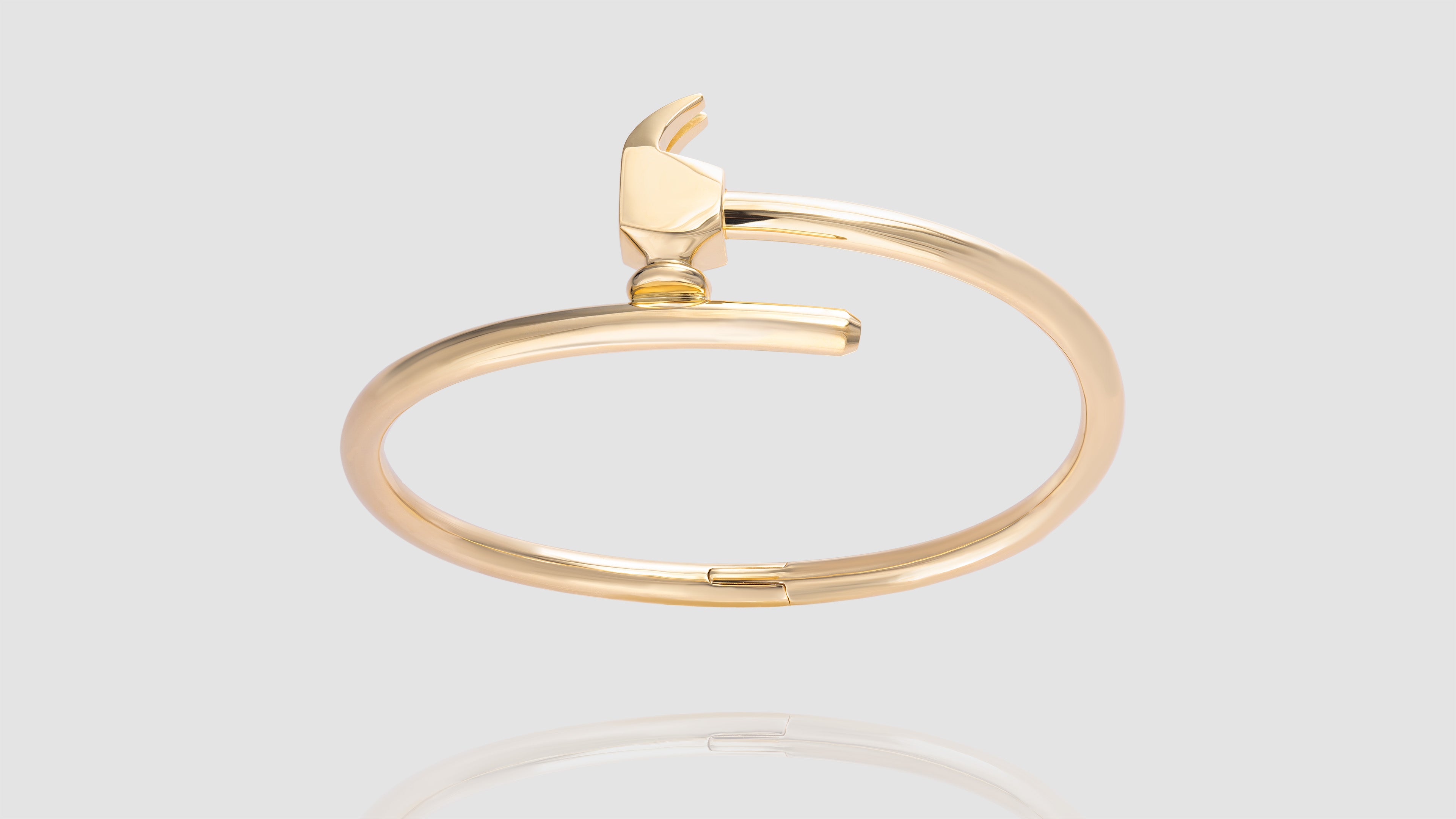 [Pre-Order] 18K Gold Plain Chakoch Bangle Bracelet
