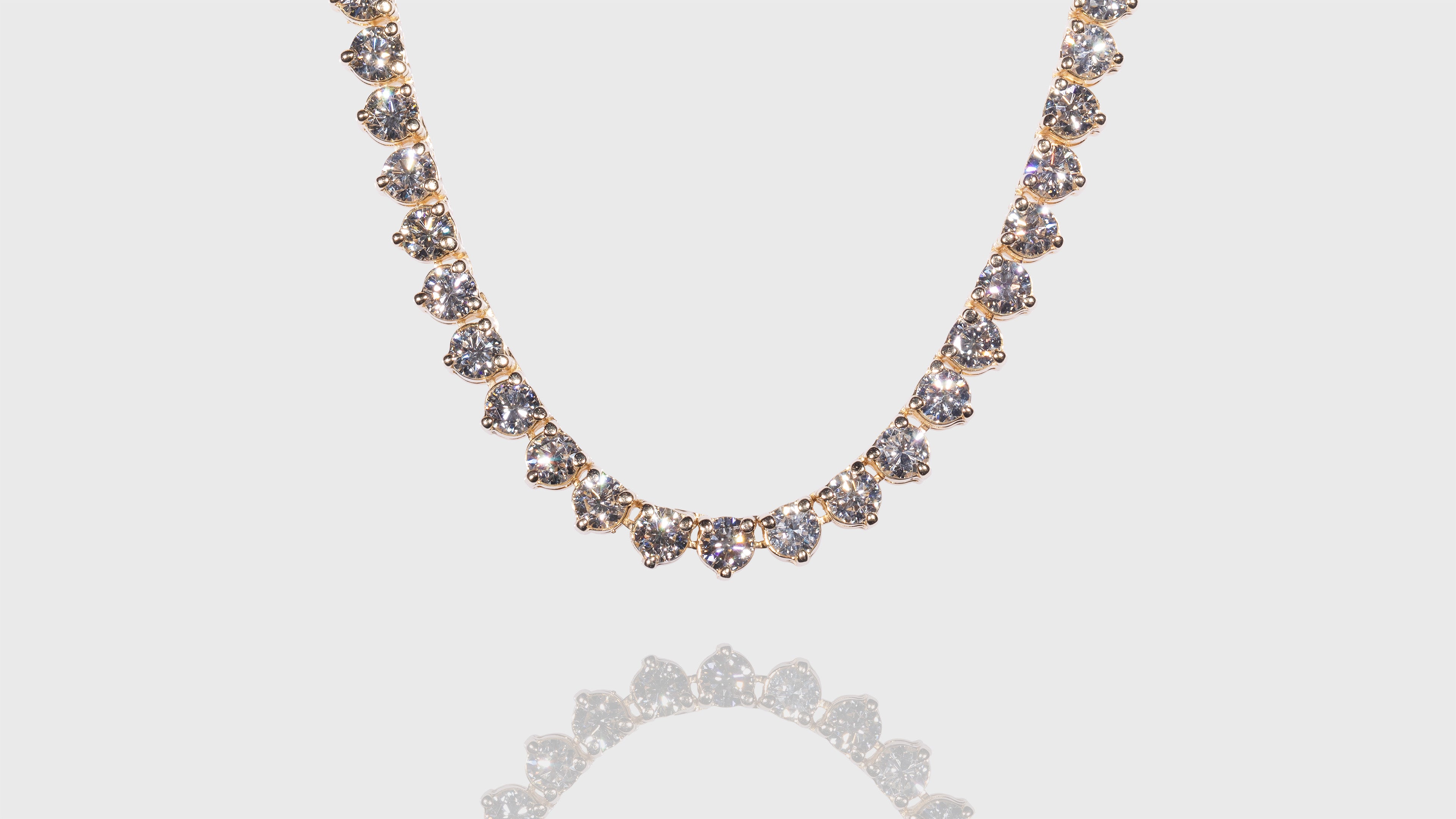 Shop Rose Gold 6.50ct Diamond Tennis Necklace | Carbon & Hyde