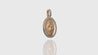 18K Yellow Gold Virgin Mary Diamond Pendant